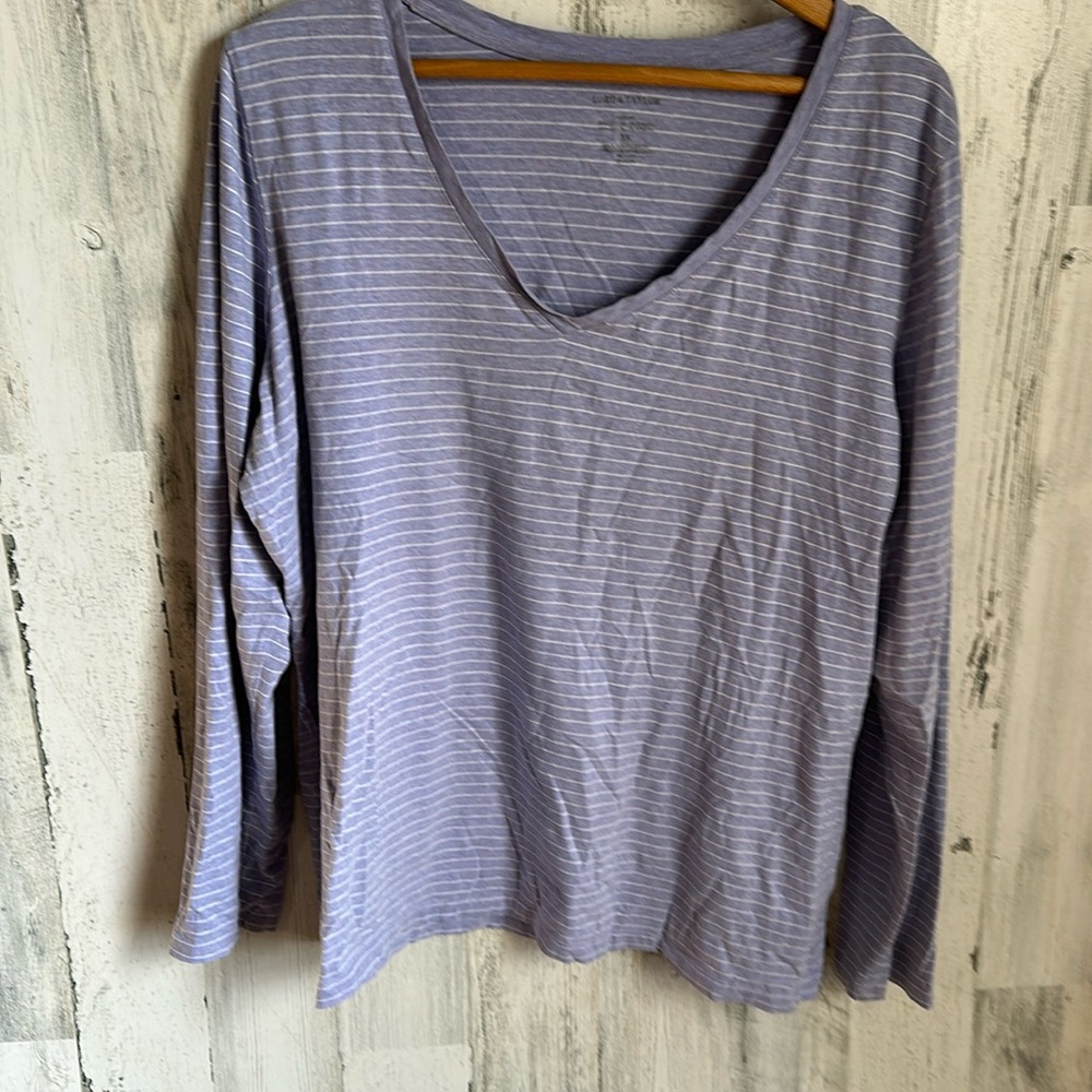 DD3 purple w/ white stripes lord Taylor 1x